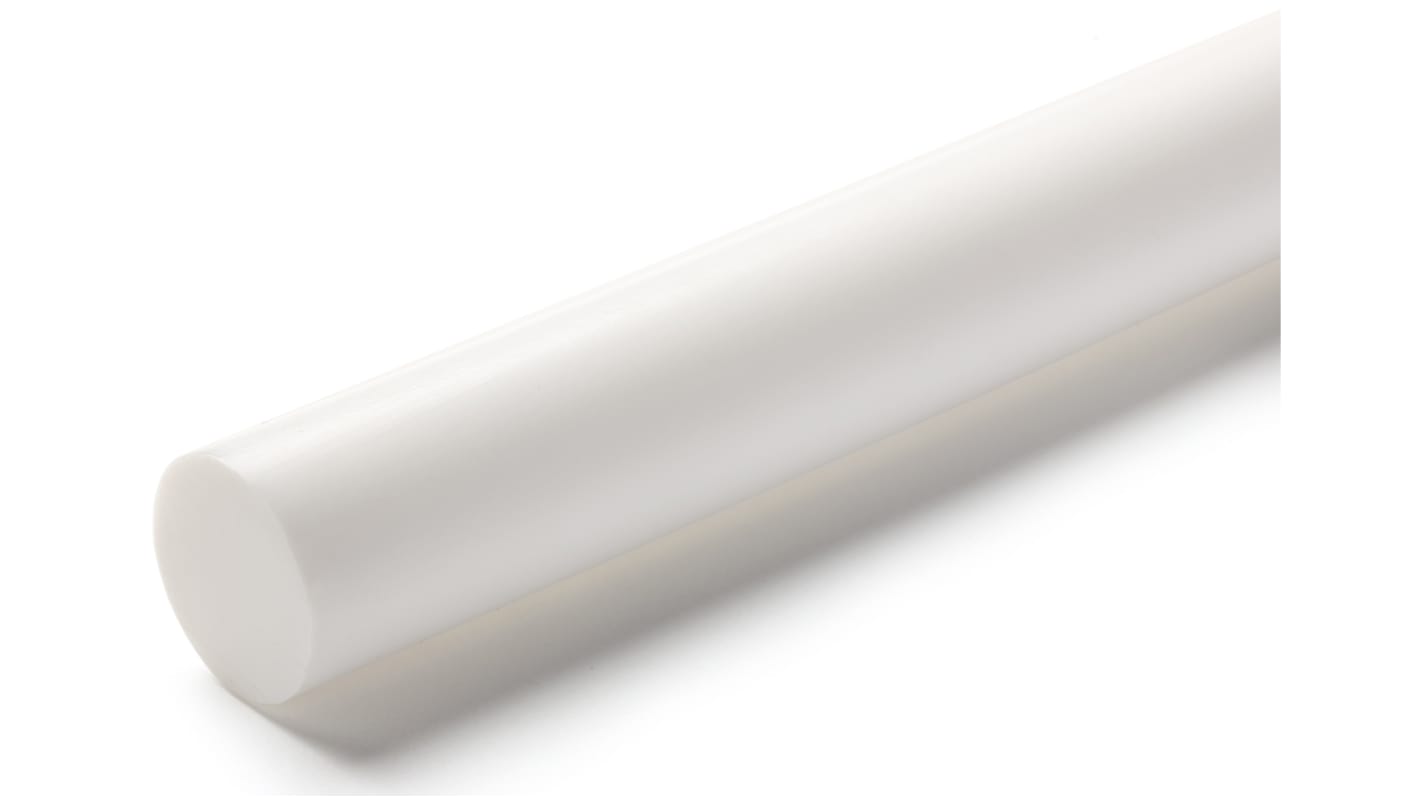 Varilla de teflón, Opaco, 1m x 6mm