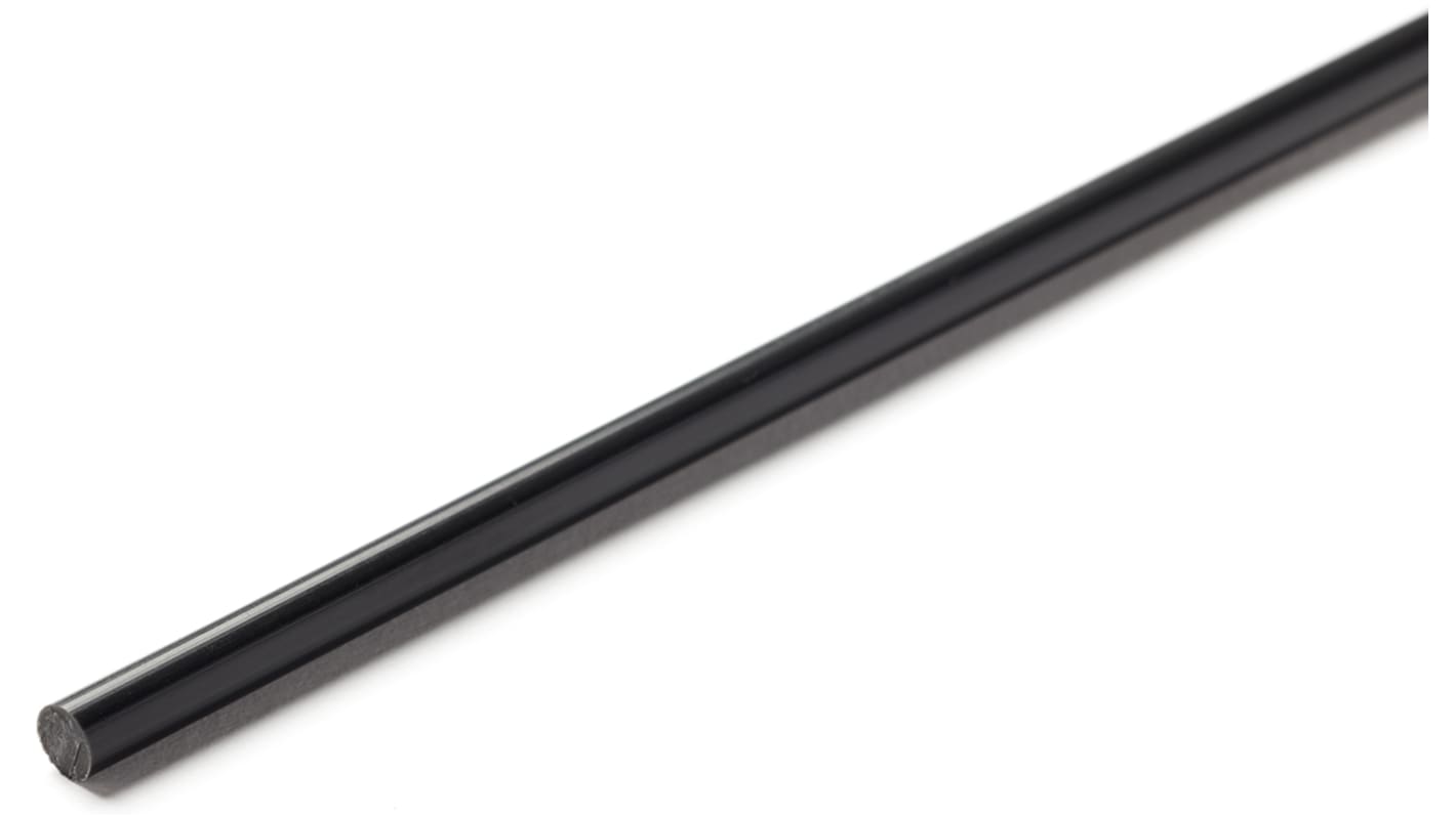 RS PRO Grey Polyvinyl Chloride PVC Rod, 1m x 15mm Diameter