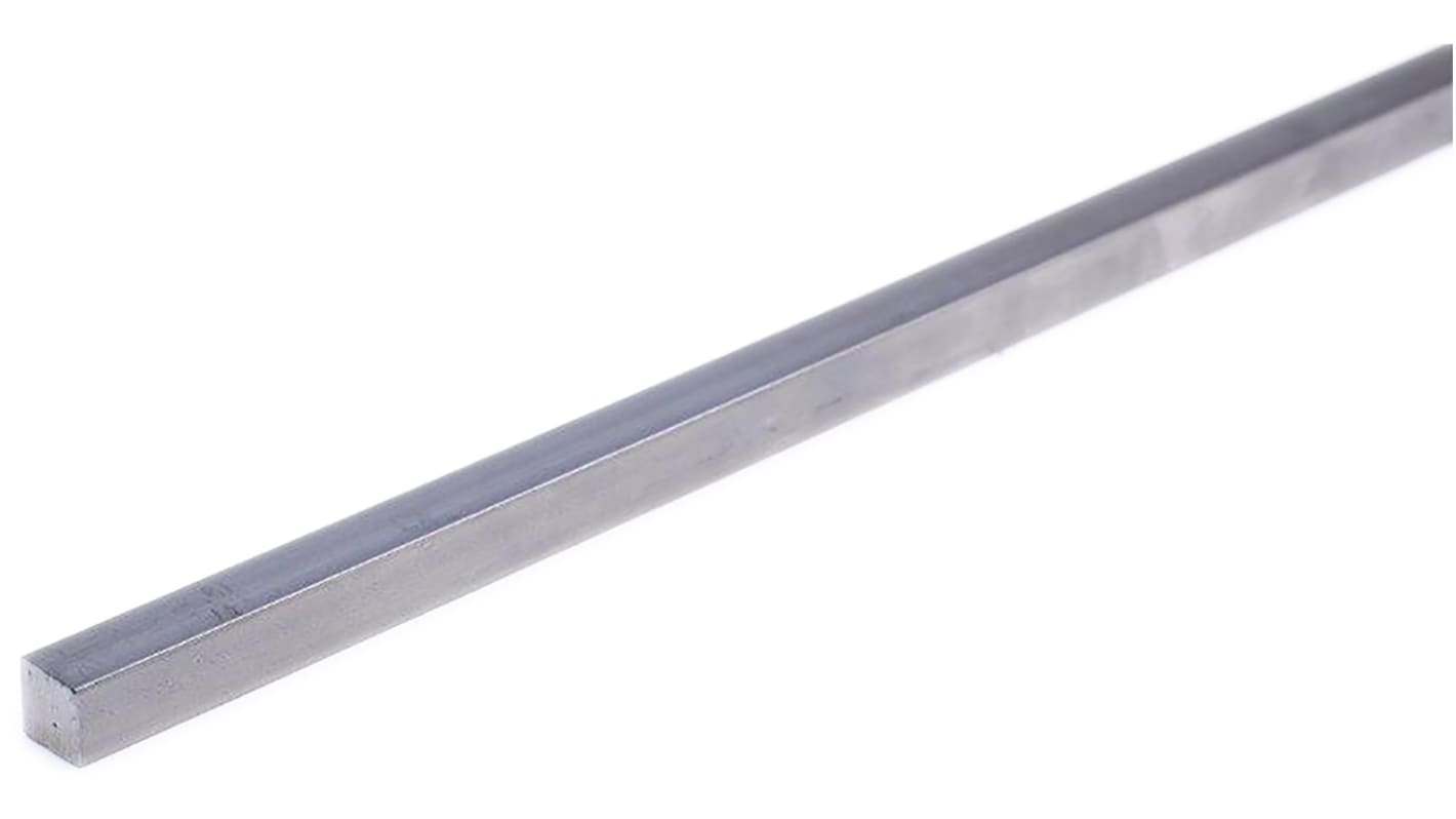 RS PRO Key Steel Square Bar 16mm Diameter, 16mm W, 16mm H, 304mm L