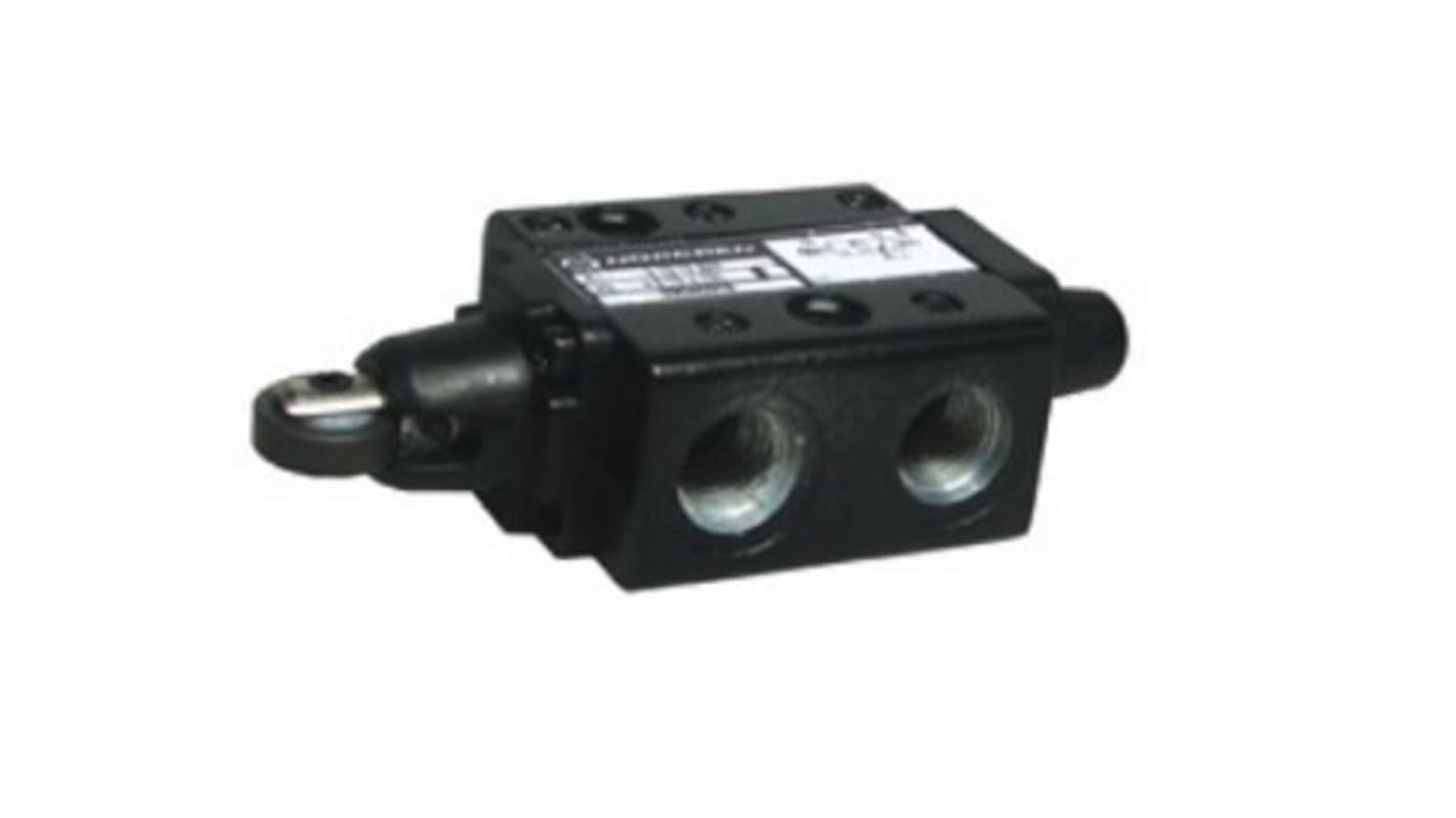 Norgren Roller 3/2 Pneumatic Manual Control Valve 03 Series, G 1/4, 1/4in, III B