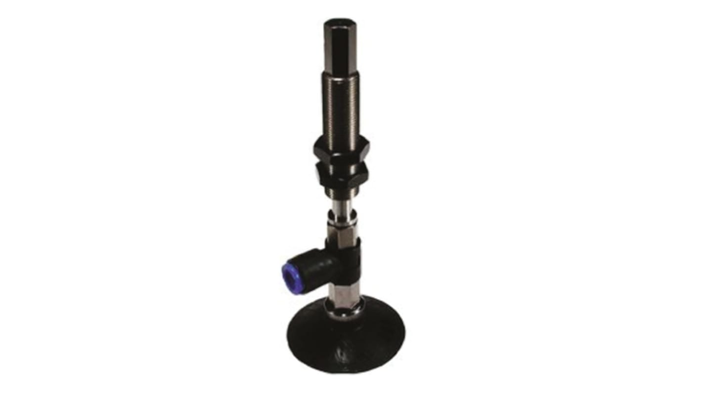 SMC 16mm Flat with Rib NBR Suction Cup ZPR16CNK10-06-A10, M10 x 1