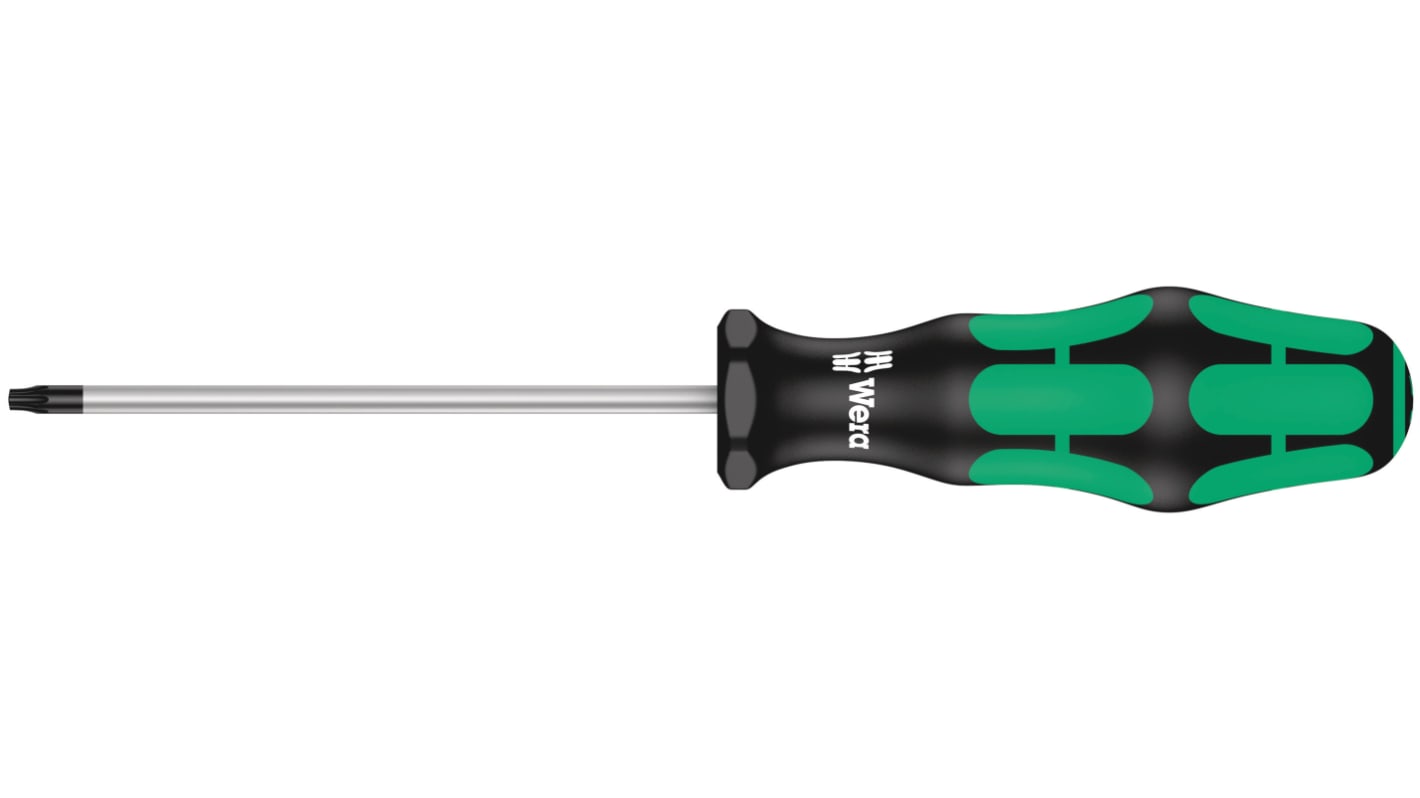 Wera Tamperproof Torx  Screwdriver, T15 Tip, 80 mm Blade