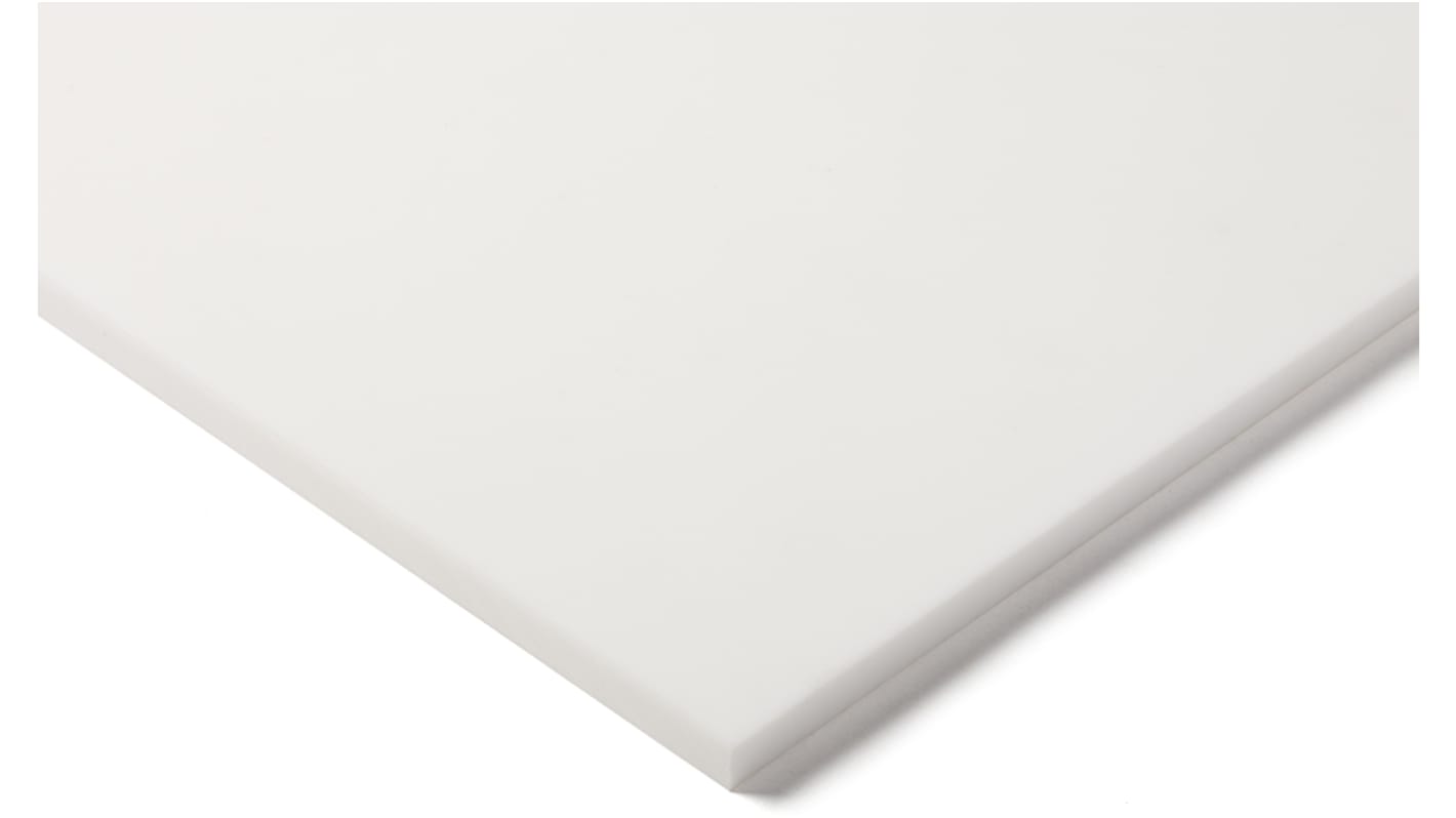 Plaque PTFE RS PRO Blanc, 600mm x 300mm x 10mm