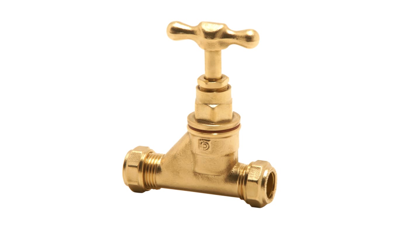 Pegler Yorkshire Brass Stopcock, 28mm