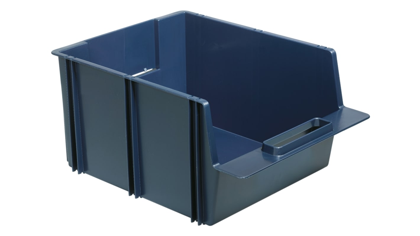 Raaco PP Storage Bin, 375mm x 280mm x 186mm, Blue