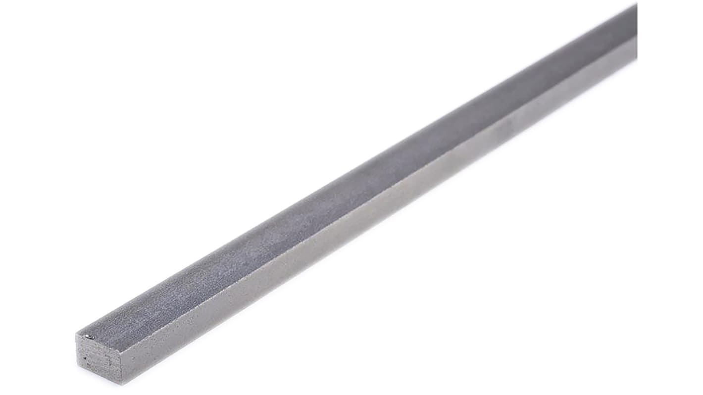 RS PRO Mild Steel Rectangular Bar 10mm Diameter, 20mm W, 1m L