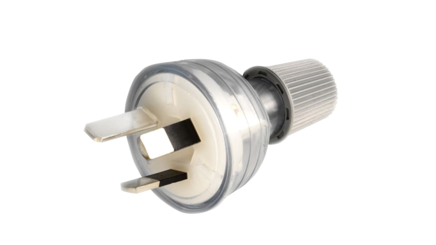 HPM New Zealand / Australian Mains Plug, 10A Clear, 250 V ac