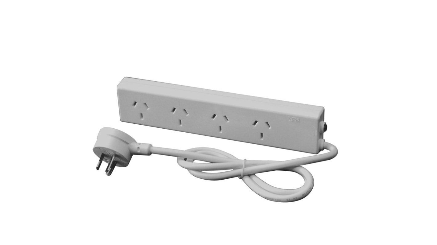 HPM Type I - ANZ/CN 4 Gang Power Distribution Unit, 1m Cable, 240 V