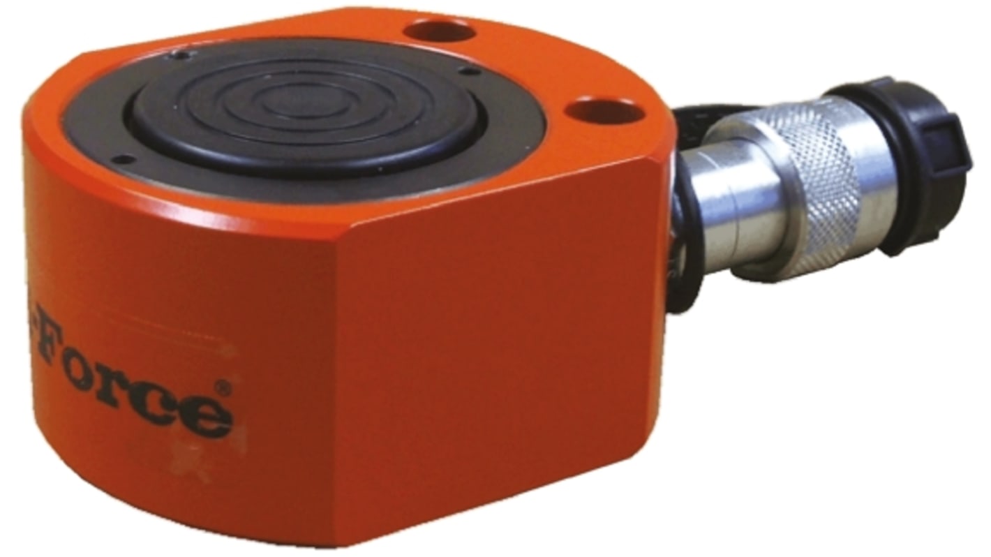Hi-Force Single, Portable Low Height Hydraulic Cylinder, HPS500, 50t, 15mm stroke