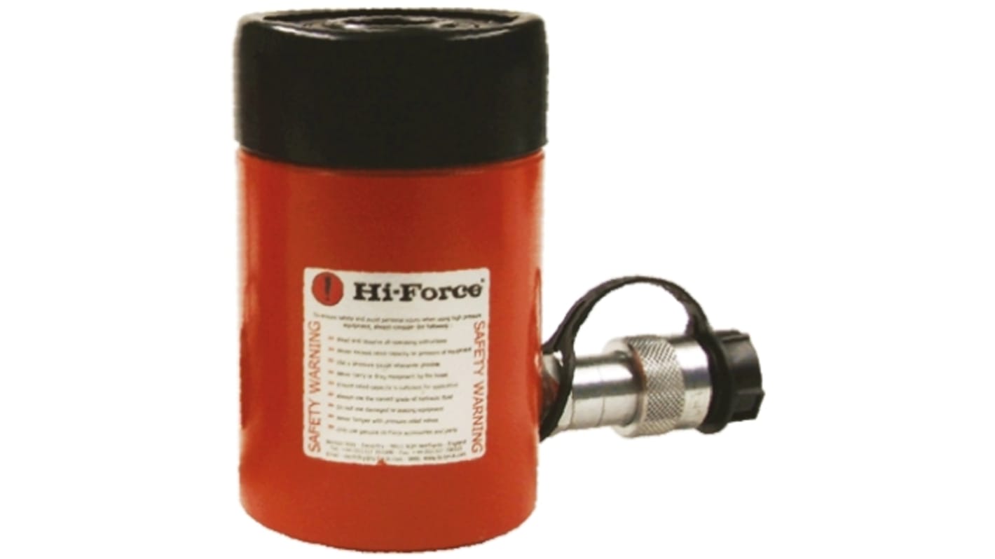 Hi-Force Single, Portable Hollow Plunger Hydraulic Cylinders, HHS202, 23t, 50mm stroke