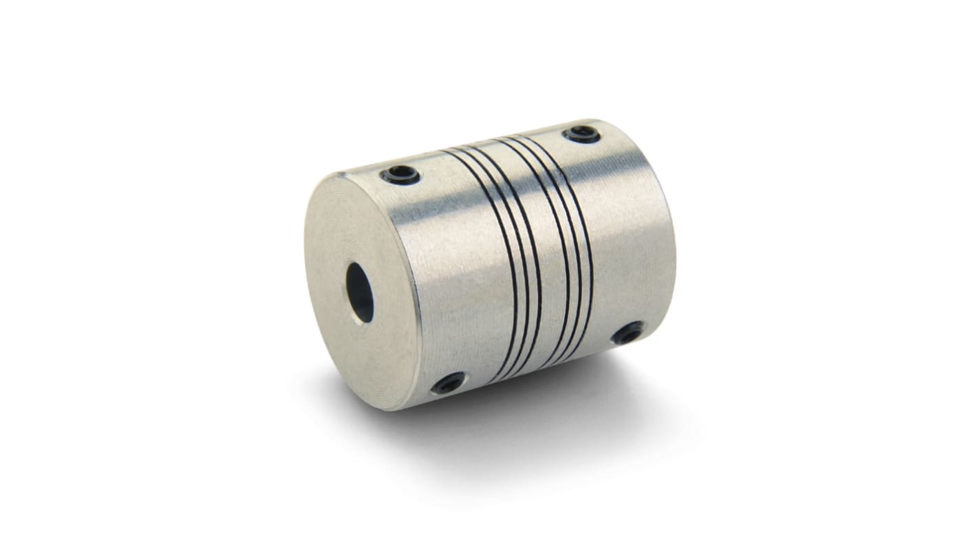 Ruland Beam Coupling, 19mm Outside Diameter, 6mm Bore, 22.9mm Length Coupler