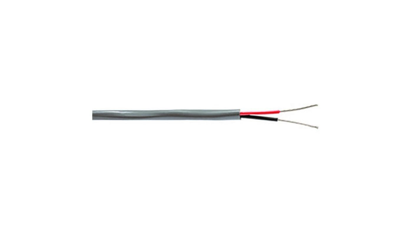 Belden8205 Series 2 Core Line level Low Voltage signal Cable, 0.5 mm² CSA, 4.57mm od, 152m, Chrome
