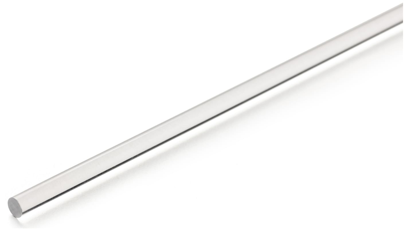 RS PRO Acrylic Rod, 1m x 40mm Diameter