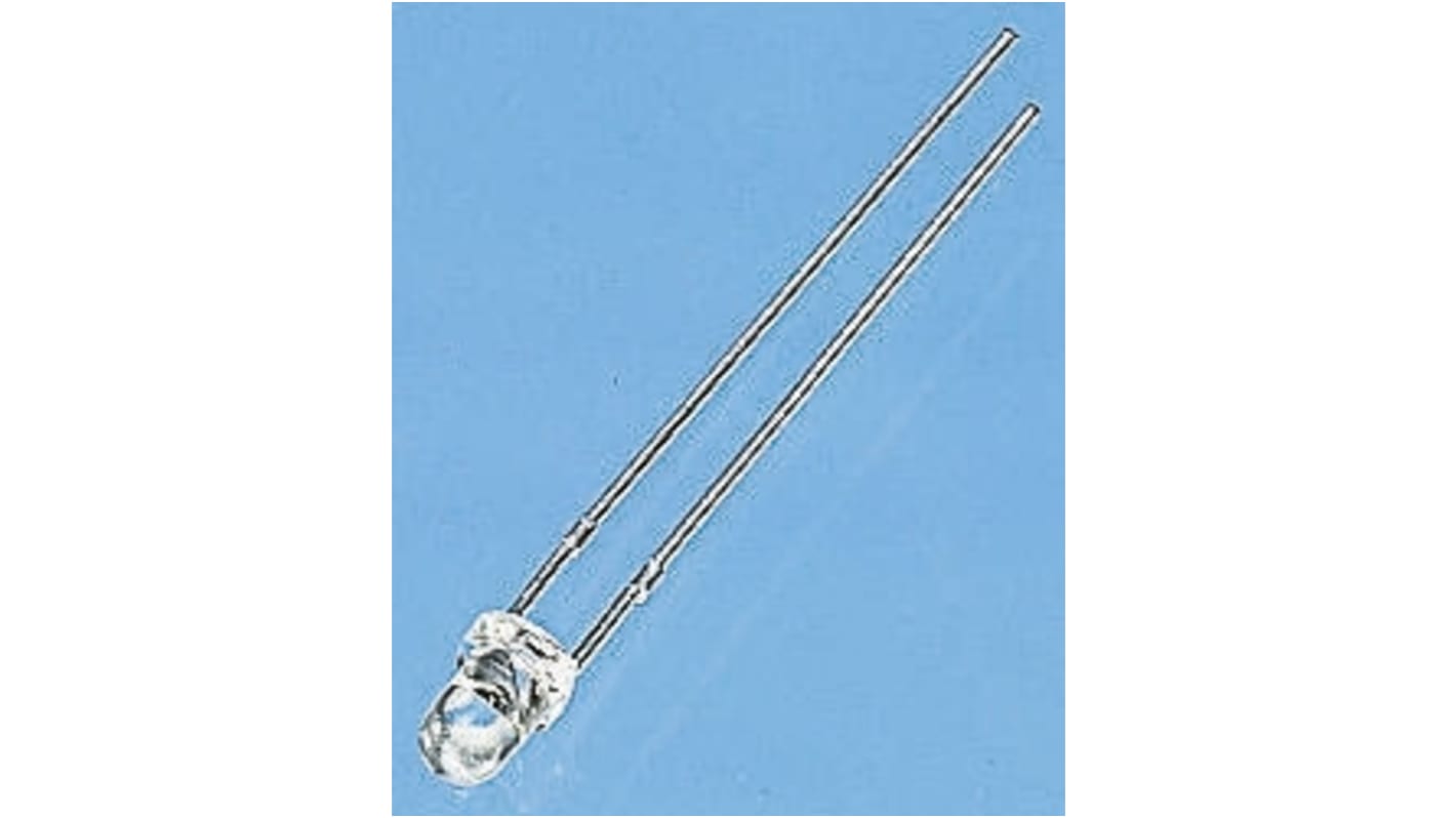 Vishay 直插LED, 绿光, 3mm (T-1), 2针, 565 nm