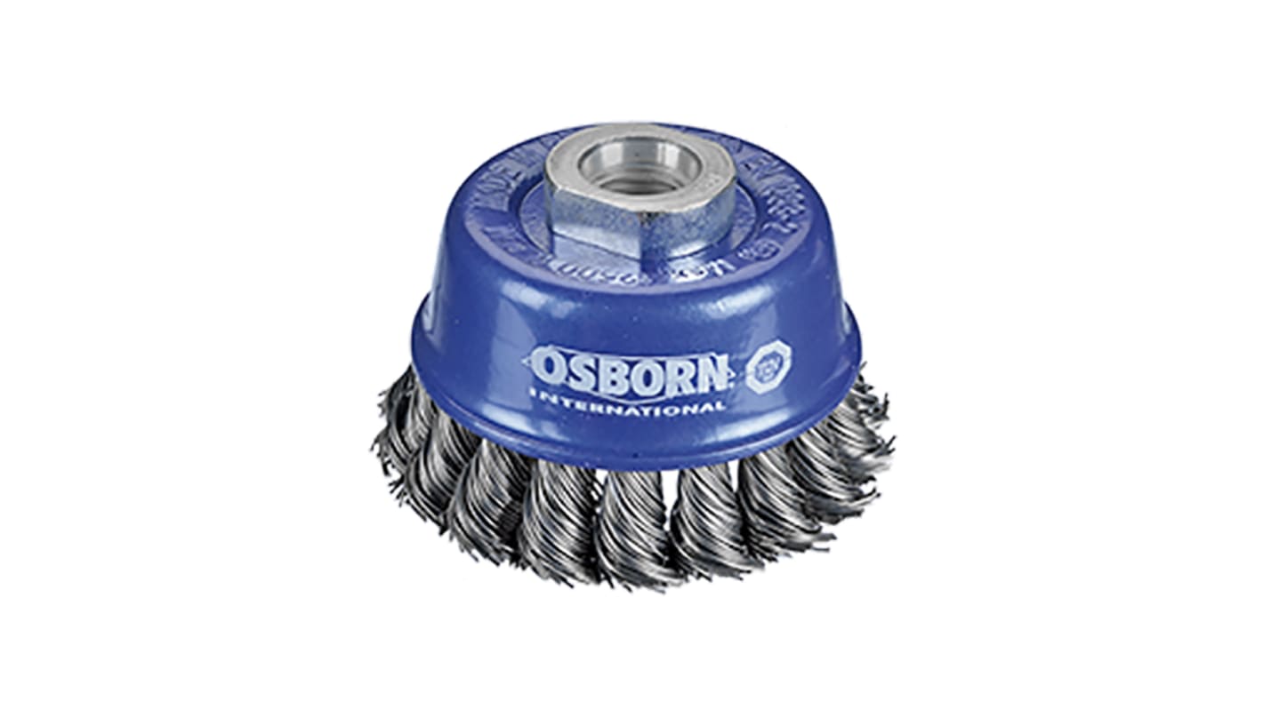 RS PRO Twisted Steel Abrasive Cup Brush, 12500rpm