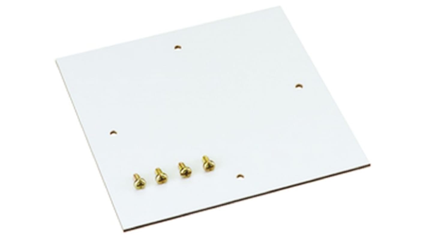 Spelsberg Plastic Mounting Plate, 3mm H, 90mm W, 90mm L for Use with TK Enclosure