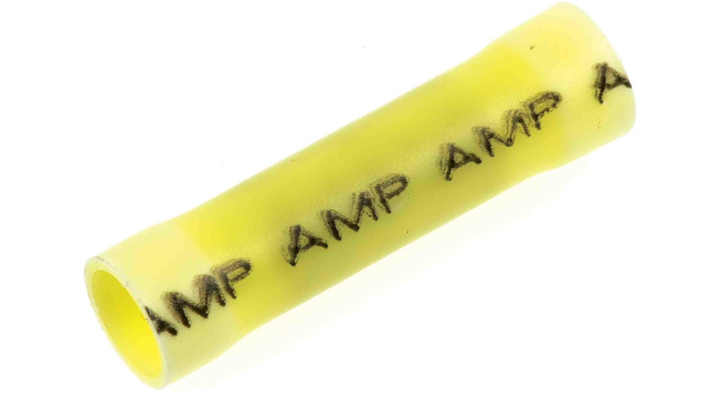 TE Connectivity, Plasti-Grip Parallel Wire Splice Connector, Yellow, Insulated, Tin 12 → 10 AWG