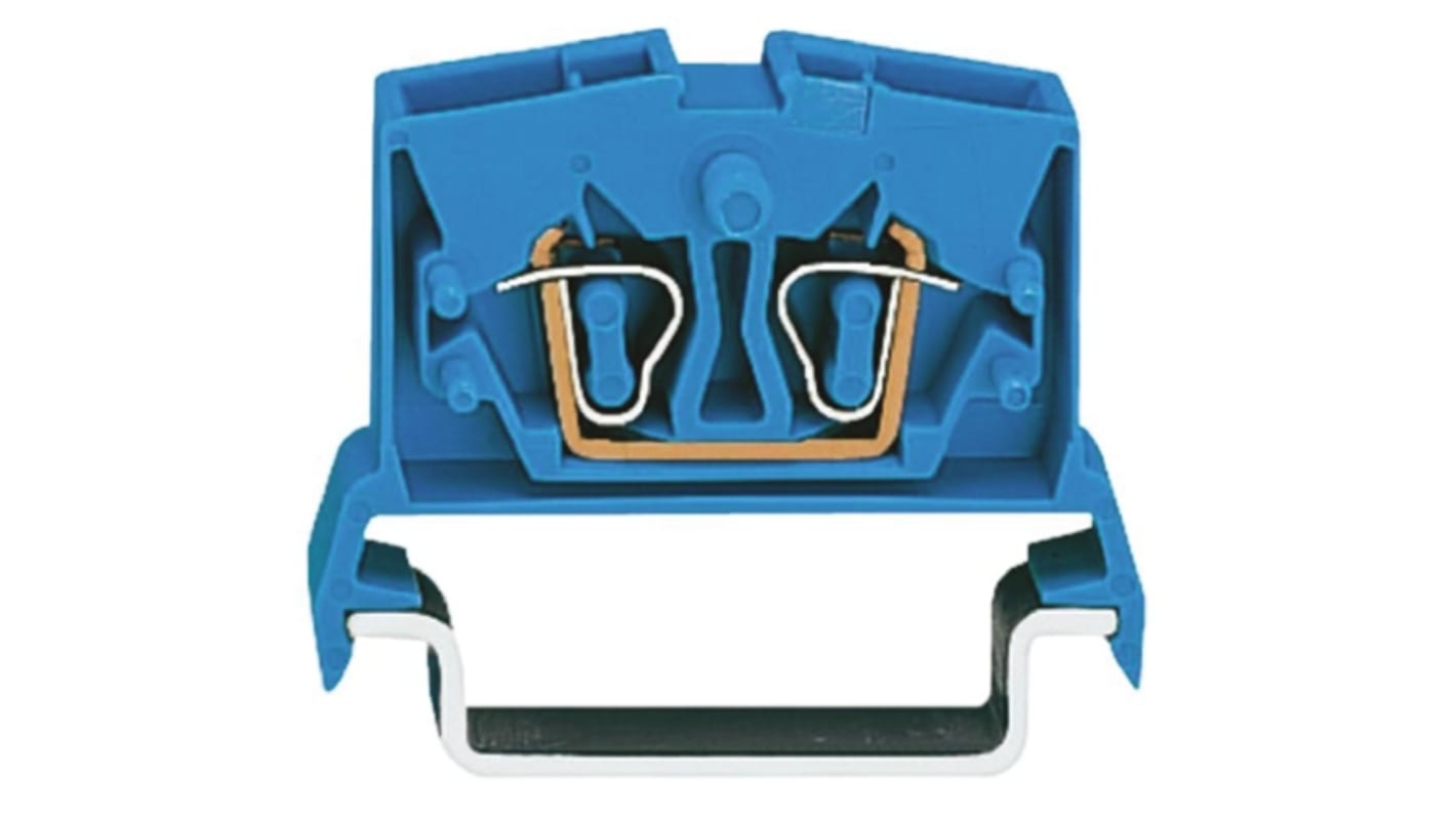 WAGO 264-714 264 Series Blue, 2.5mm², Single-Level, Cage Clamp Termination, ATEX, IECEx