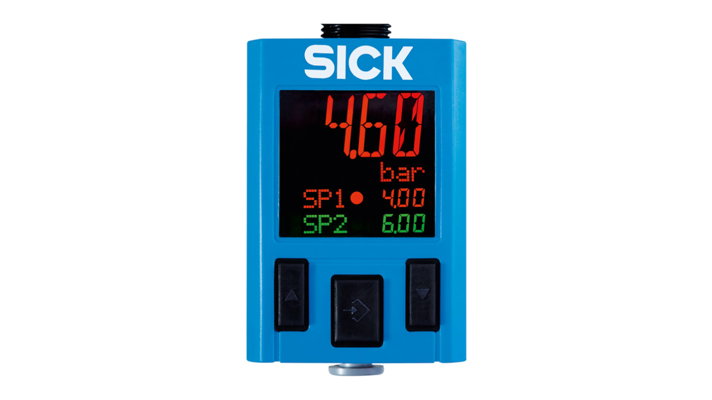SICK IO-Link Pressure Switch, 4 mm Pneumatic Hose, G 1/4 Female, M12 4-Pin 0bar to 10bar