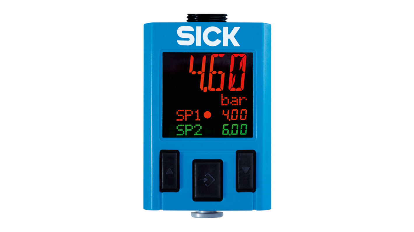 Interrupteur de pression Sick PAC50, 10bar max, G 1/4 femelle, M12 5 broches