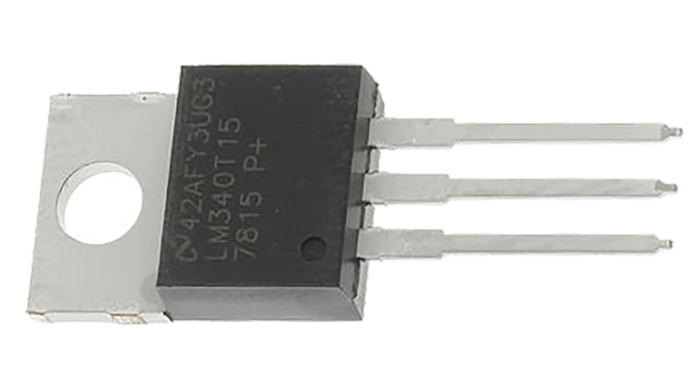 Texas Instruments 线性稳压芯片, 15 V输出, 1A最大输出, 单路输出, TO-220, 3针, 通孔安装, 0 °C→+125 °C, ±2%精度