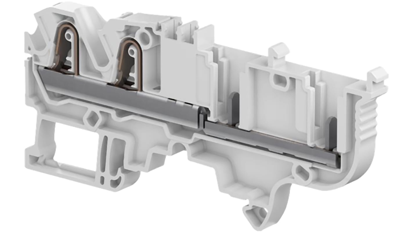 Entrelec SNK Verbindungsklemme Einfach Grau, 0.5 → 6mm², 1 kV / 30A, Federklemme