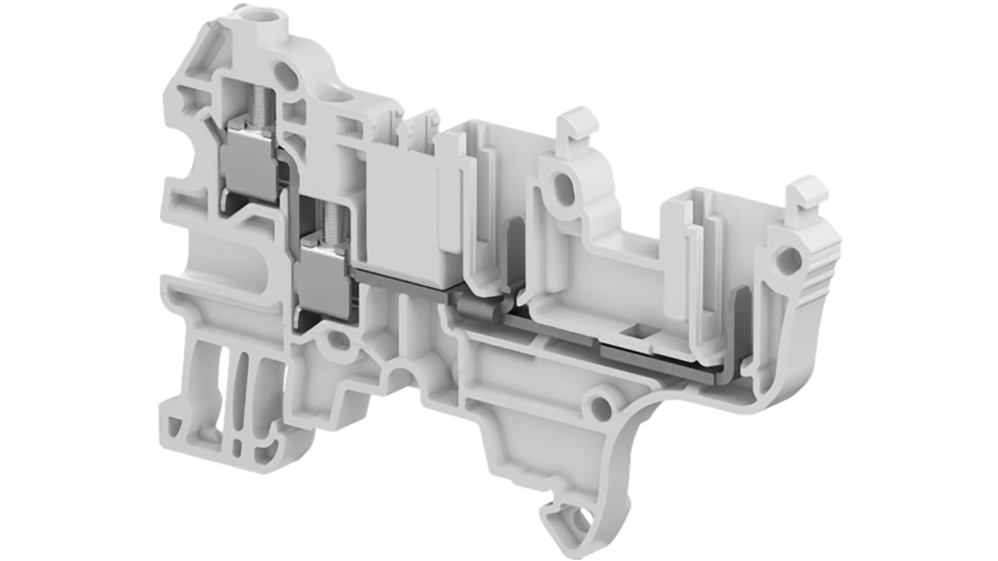 Entrelec 1SNK805013R0000 SNK Series Grey, 0.2 → 4mm², Single-Level, Screw Termination