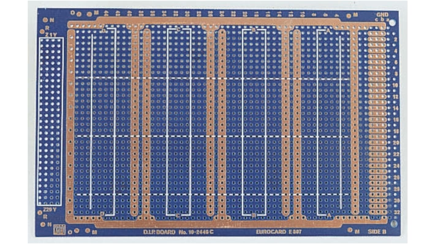 10-2446, Breadboard Prototyping Board 160 x 100 x 1.6mm