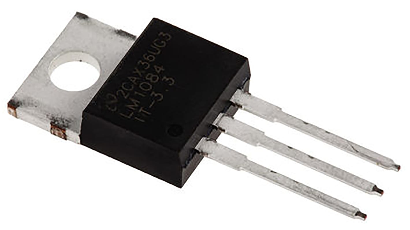 Texas Instruments LM1084IT-3.3/NOPB, 1 Low Dropout Voltage, Voltage Regulator 5A, 3.3 V 3-Pin, TO-220