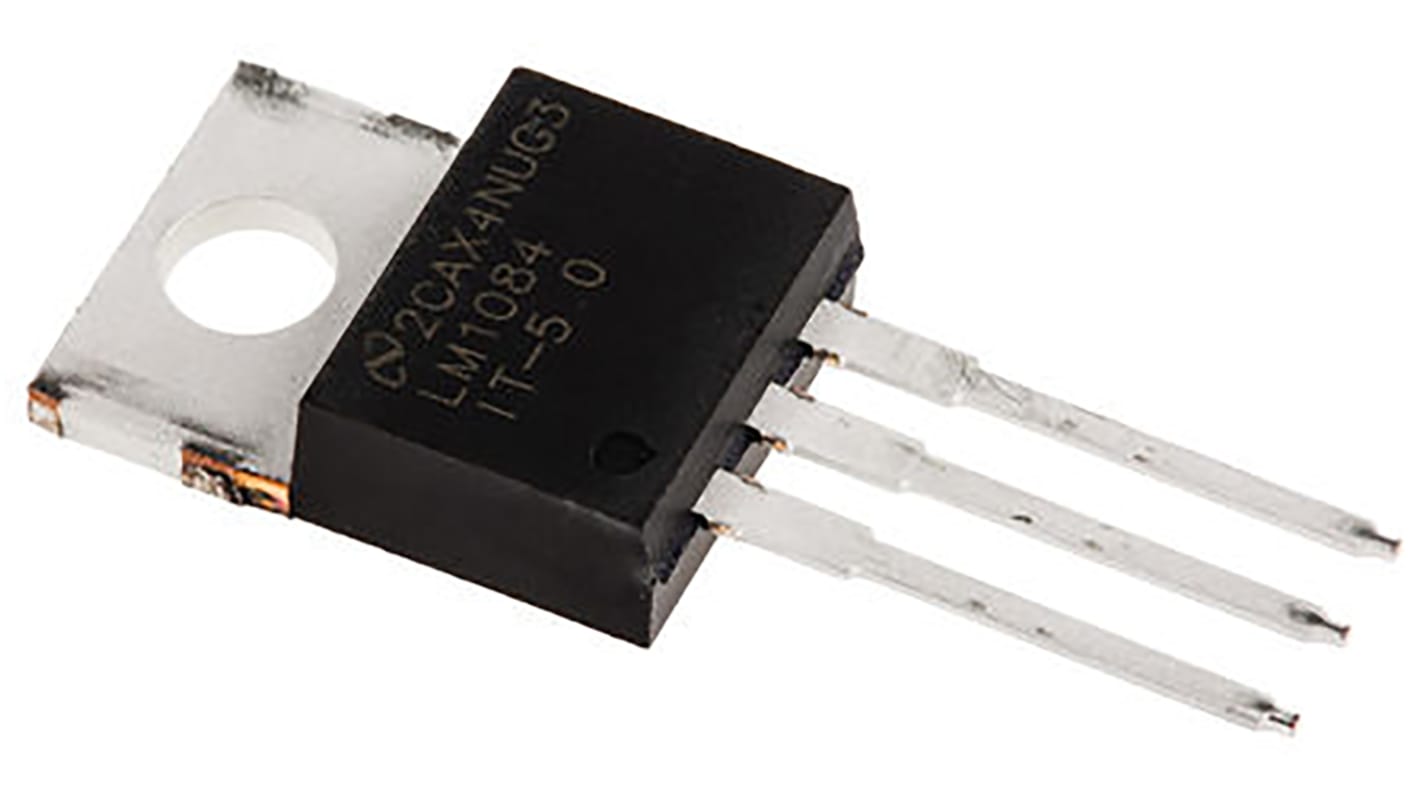 Texas Instruments LDO稳压芯片, 5 V输出, 5A最大输出, 单路输出, TO-220, 通孔, 3针