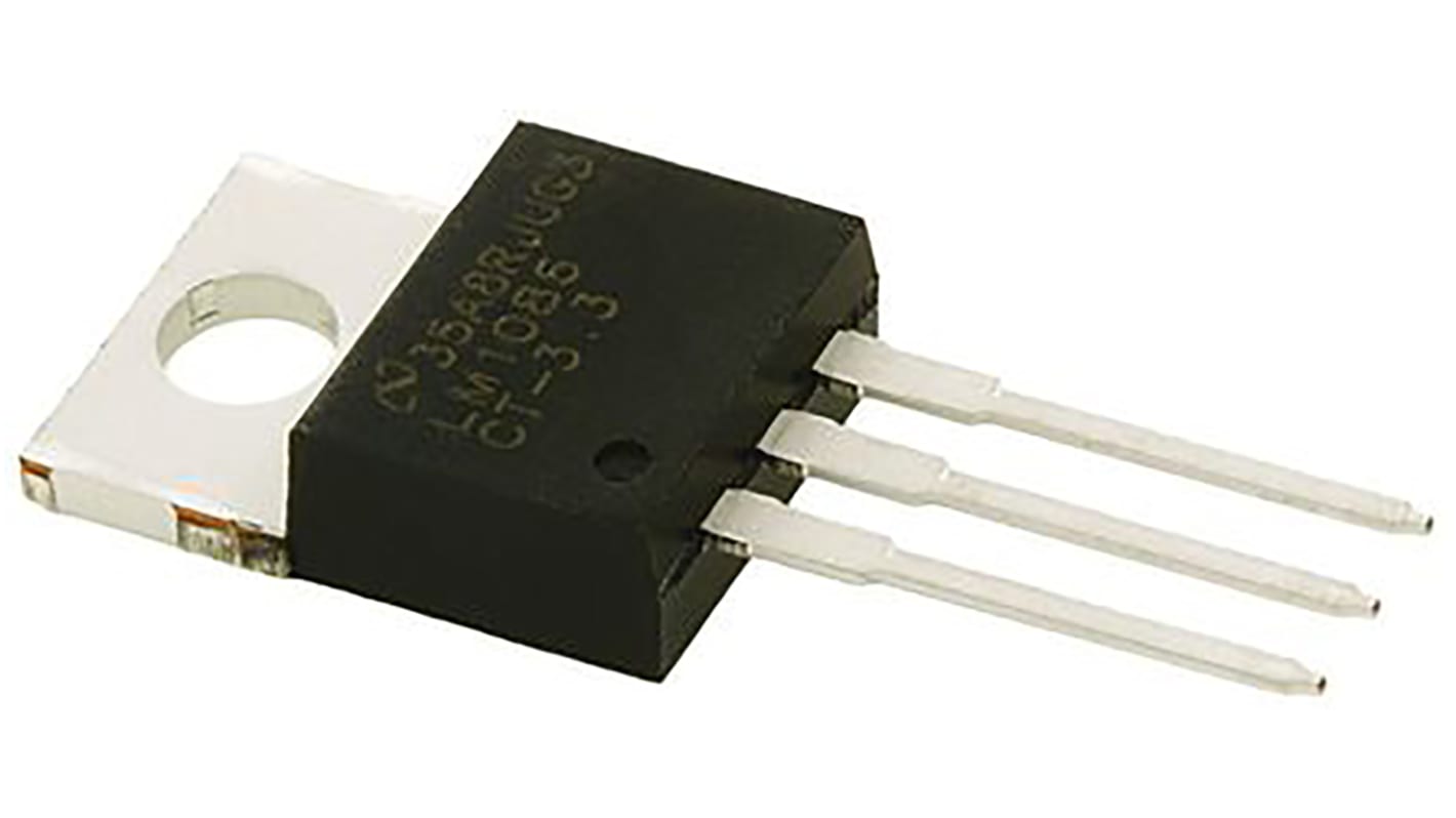 Texas Instruments LDO稳压芯片, 3.3 V输出, 1.5A最大输出, 单路输出, TO-220, 3针, 通孔安装, 0 °C→+125 °C