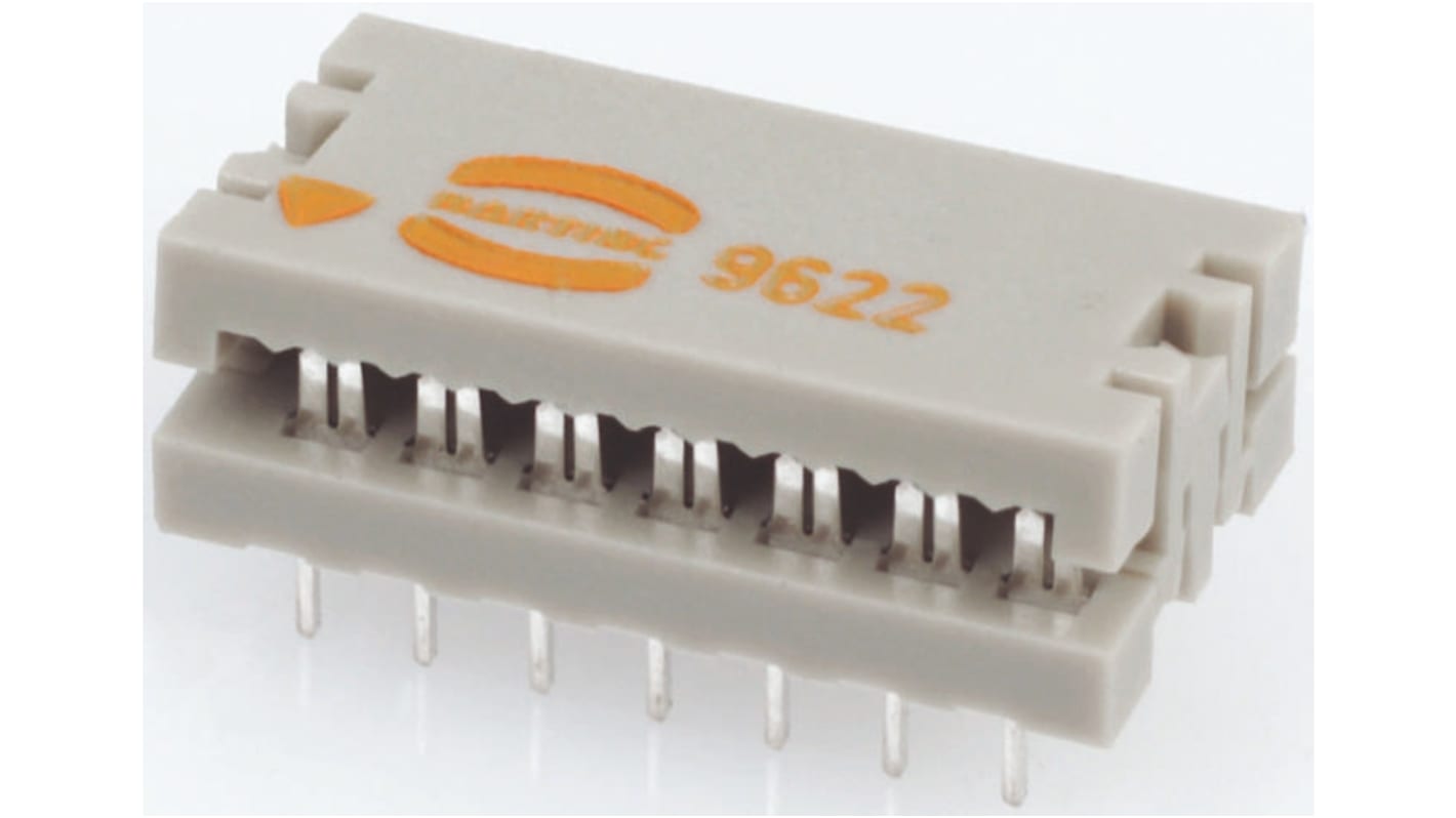 HARTING IDC连接器, 公插, 40p, 2.54mm间距, 2排, 电缆安装, IDC端接, 直角, SEK-17系列