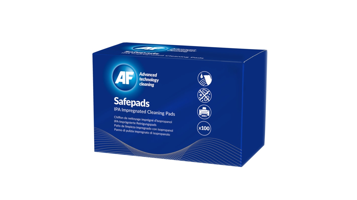 Toallitas desechables para Elimina grasa, Elimina manchas, Elimina aceite Electrolube SafePads de color Blanco, en