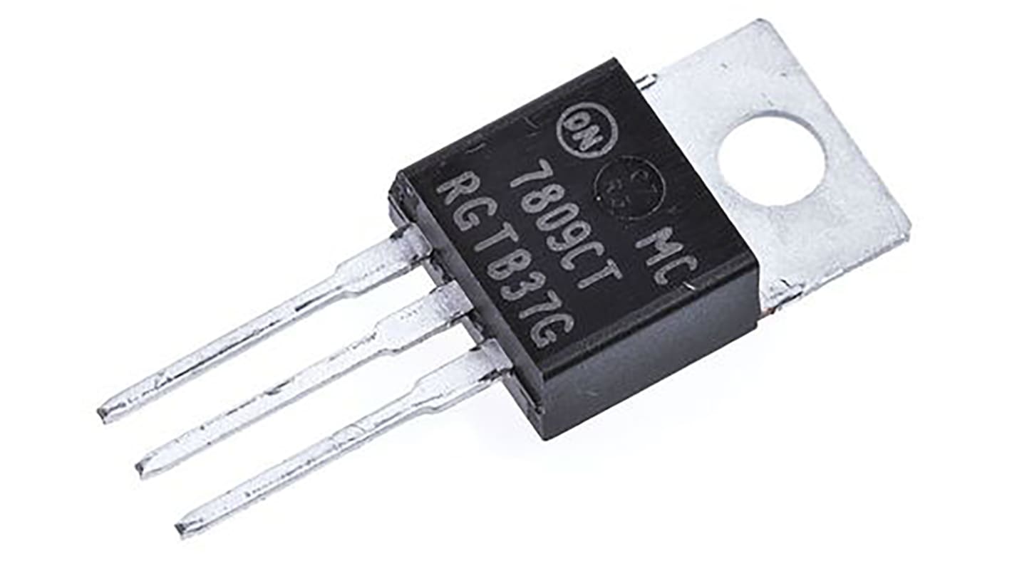 onsemi MC7809CTG, 1 Linear Voltage, Voltage Regulator 2.2A, 9 V 3-Pin, TO-220