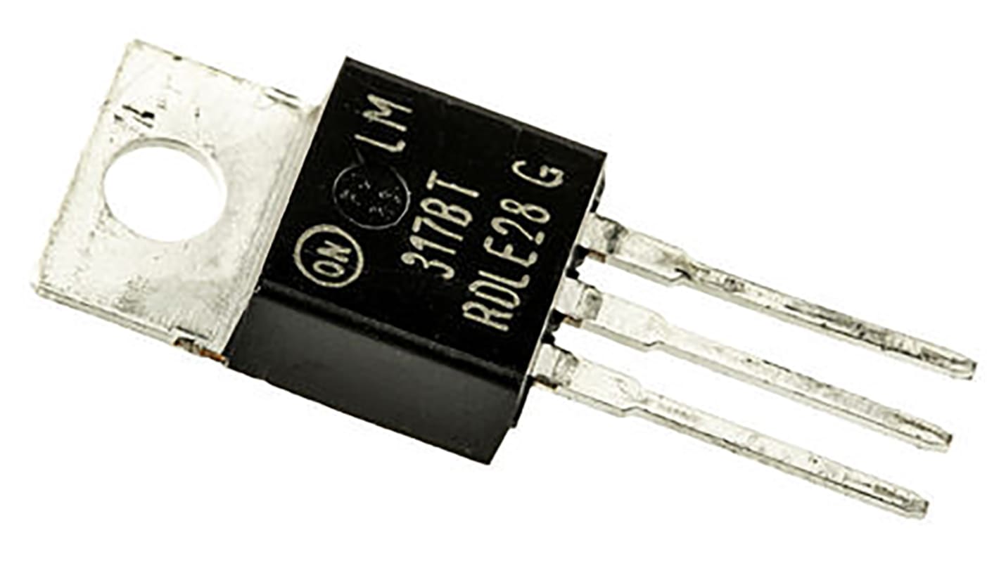 onsemi 线性稳压芯片, 1.2 → 37 V输出, 1.5A最大输出, 单路输出, TO-220, 3针, 通孔安装, -40 °C→+125 °C