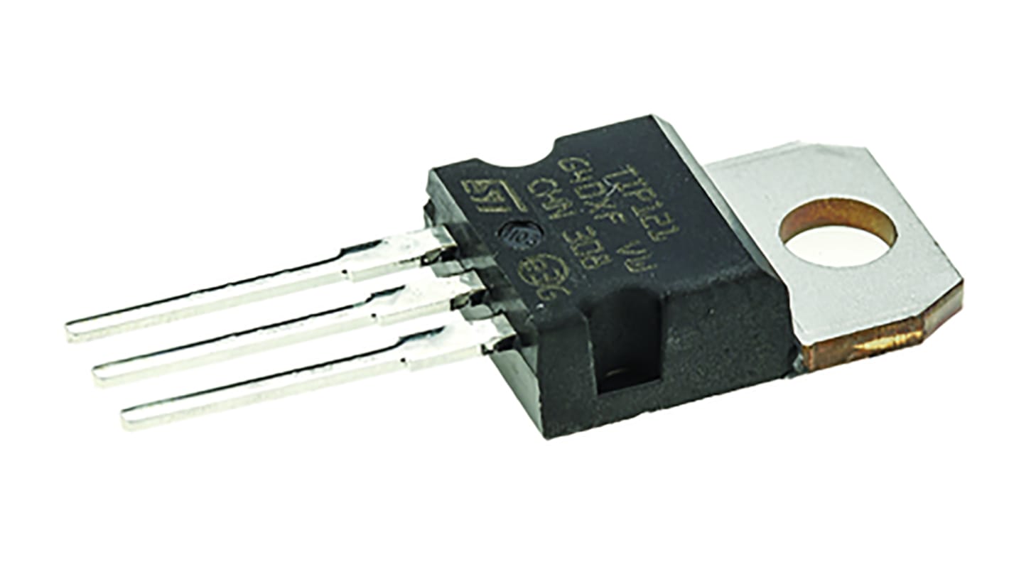STMicroelectronics TIP121 NPN Darlington Transistor, 5 A 80 V HFE:1000, 3-Pin TO-220