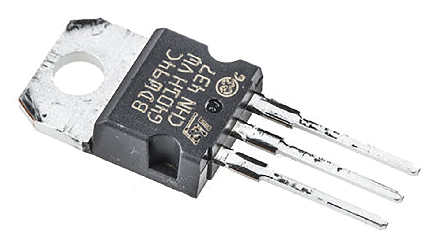 STMicroelectronics BDW94C Darlington tranzisztor, PNP, 12 A, 100 V, HFE:100, 3-tüskés, TO-220 Egyszeres