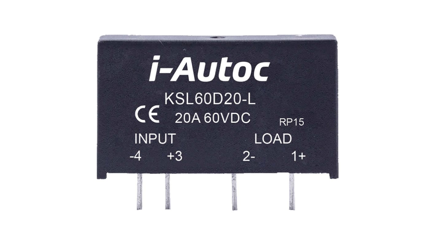 i-Autoc KSL Series Solid State Relay, PCB Mount, 6V dc Coil