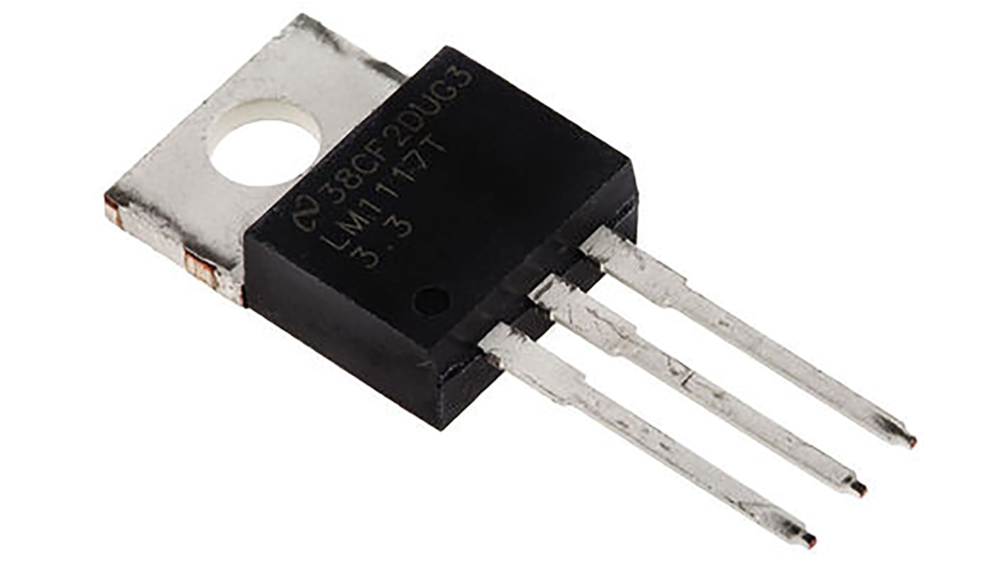 Texas Instruments LDO稳压芯片, 3.3 V输出, 800mA最大输出, 单路输出, TO-220, 通孔, 3针