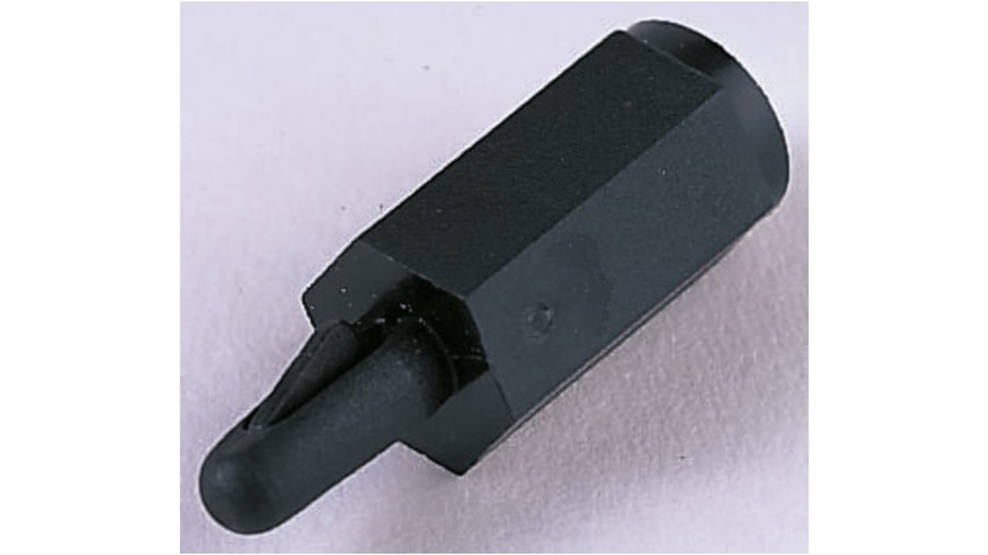 TCBN-T1-M3-8-25, 25mm High Nylon Standard PCB Support Pillar with 4mm PCB Hole and 3.2mm Chassis Hole for M3 Screw