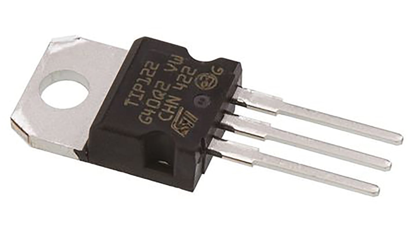 Transistor Darlington NPN STMicroelectronics, TO-220, 3 Pin, 8 A, 100 V, , Montaggio su foro
