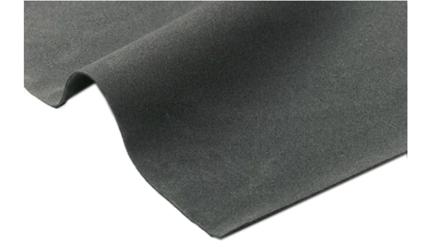 RS PRO Black Rubber Sheet, 1m x 2m x 25mm