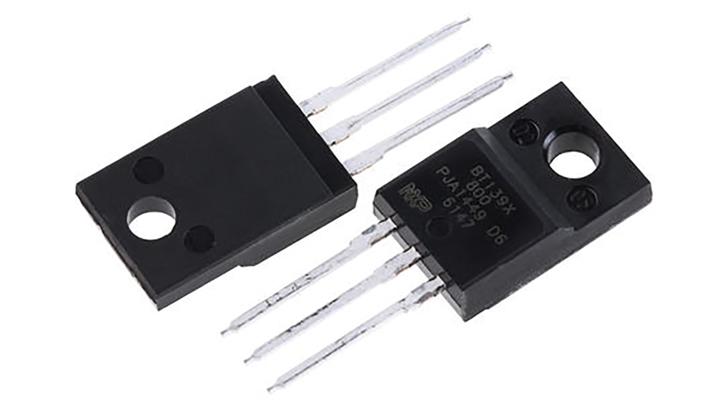 TRIAC, 800V, 16A, TO-220F, 70mA, 3 broches