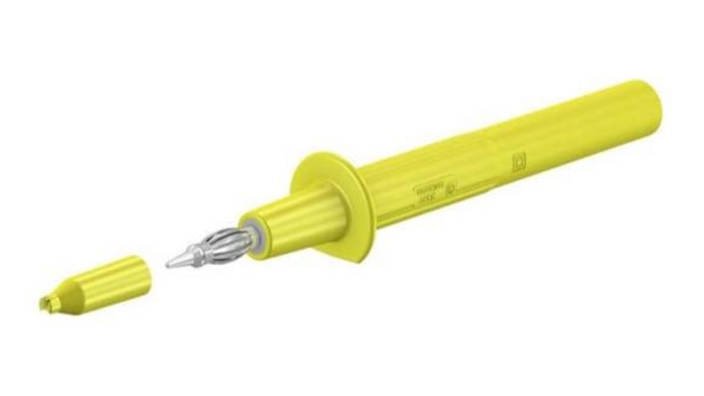 Staubli Spring Loaded Test Probe, 4mm Tip, 4mm Socket, 32A