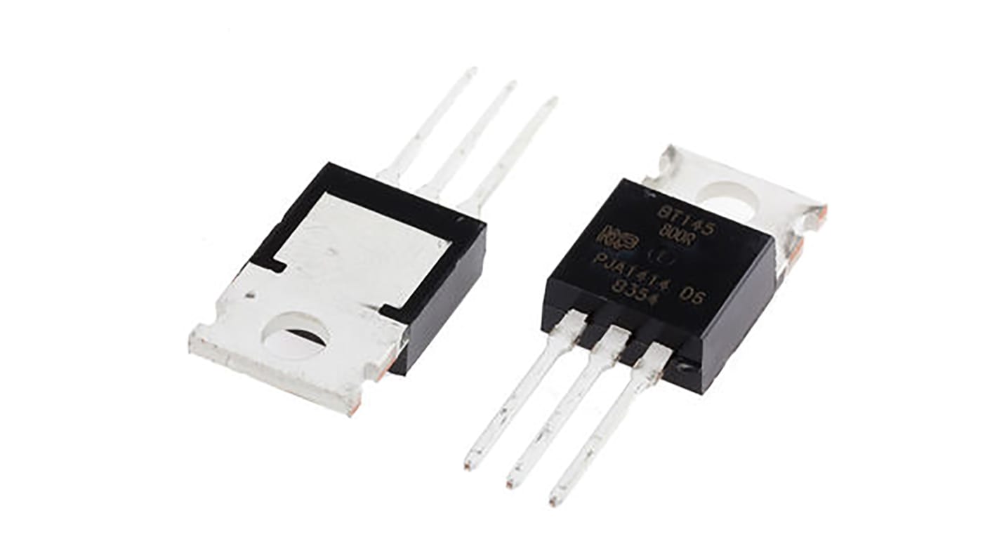 WeEn Semiconductors Co., Ltd 可控硅, SCR, TO-220AB, 通孔安装, 最大栅极触发电流35mA