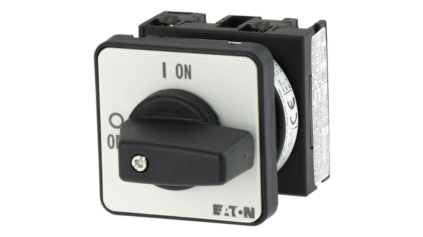 Eaton 2档旋钮凸轮开关, DPST启闭凸轮开关, 20A, 690V 交流, 90°, 1, 3
