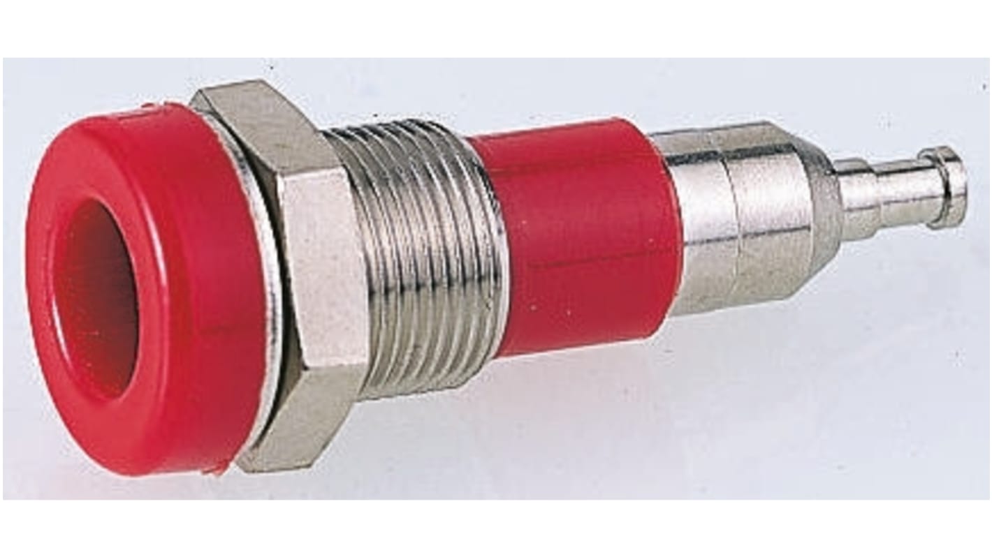 Staubli Blue Female Banana Socket, 4 mm Connector, Solder Termination, 25A, 30 V, 60V dc, Alloy Plating