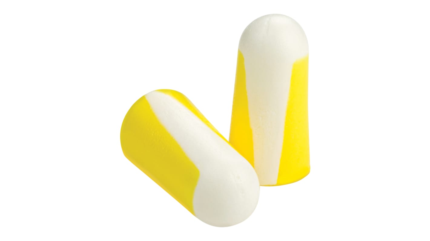 Honeywell Safety White/Yellow Disposable Uncorded Ear Plugs, 33dB Rated, 200 Pairs