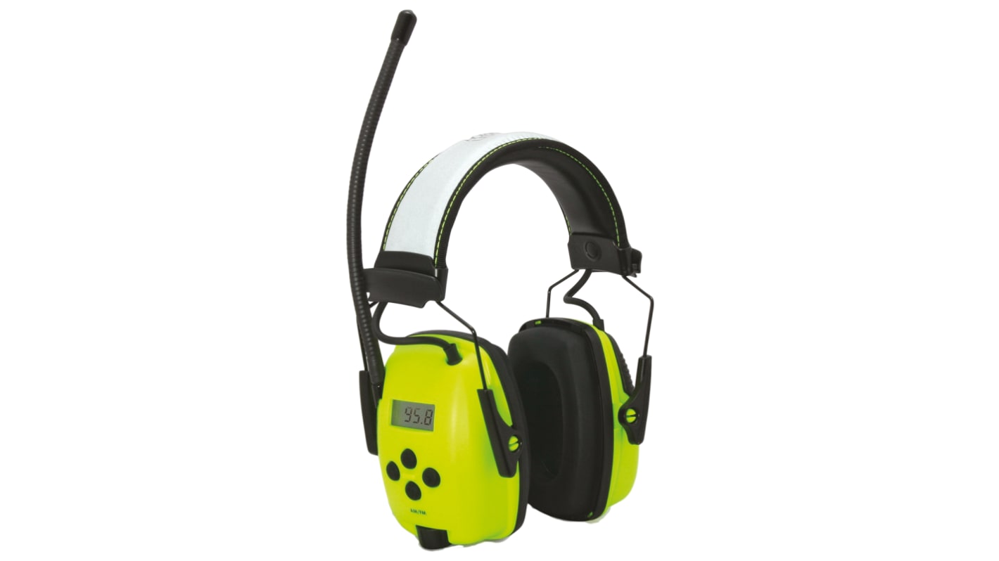 Honeywell Safety Sync Wireless Electronic Ear Defenders with Headband, 29dB, Black, White, Yellow