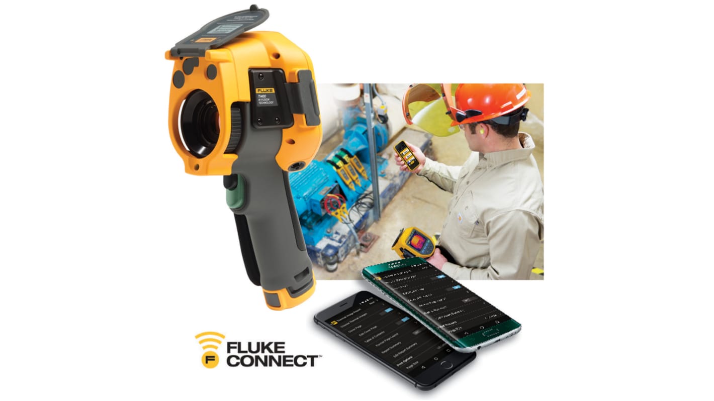 Fluke TI400 Thermal Imaging Camera, -20 → +1200 °C, 320 x 240pixel Detector Resolution With RS Calibration